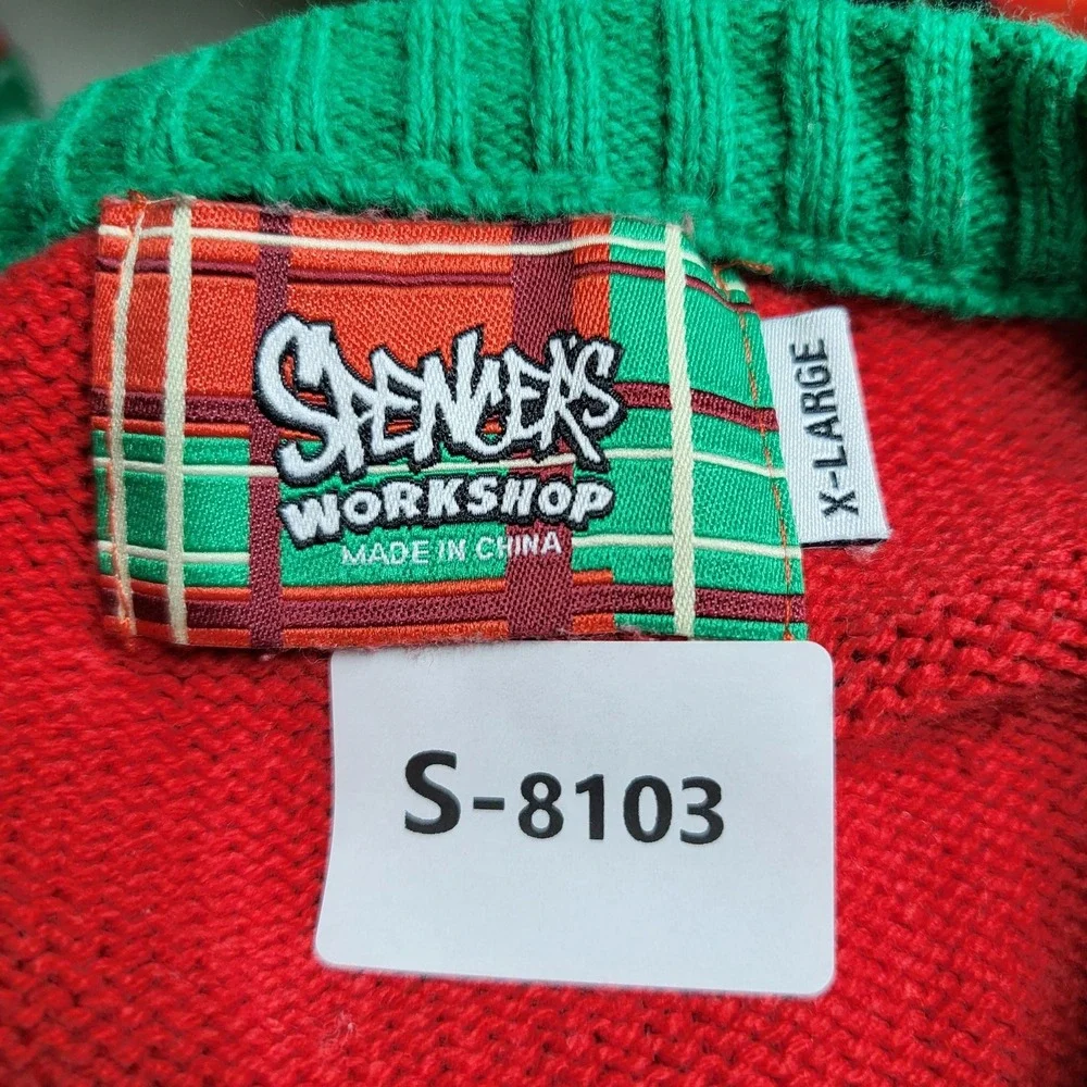 The Office Men Sweatshirt XL‎ Red Fair Isle Ugly Sweater Dwight Christmas